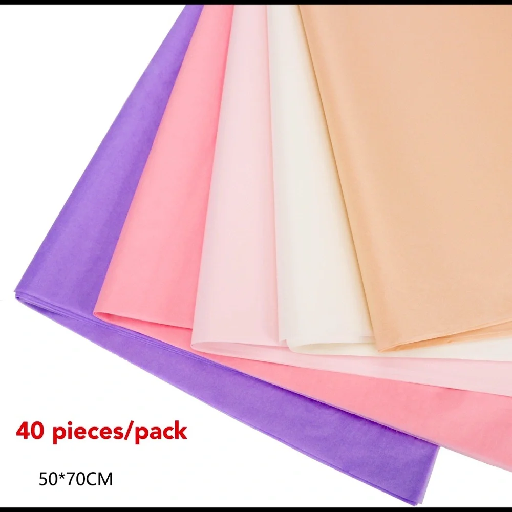 4 packs of Tissue paper-purple and pink - Picture 1 of 3